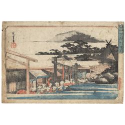 Original Hiroshige (1797 - 1858) Japanese Woodblock Print