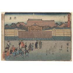 Original Hiroshige (1797 - 1858) Japanese Woodblock Print