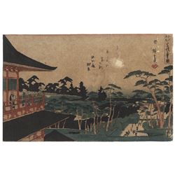 Original Hiroshige (1797 - 1858) Japanese Woodblock Print