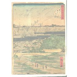 Original Hiroshige II (1826 - 1869) Japanese Woodblock Print