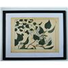 Image 1 : sakai Hoitsui "leaves & flowers" Woodblock Print #15