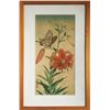 Image 1 : Jo Hashimoto - Butterfly and Tiger Lily (w/ Framed)