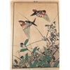 Image 1 : Japanese Woodblock Print (Unsigned artist) - "Bird on a Branch"