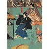 Image 1 : Kuniyoshi (1797-1861) - "Performance Scene" Japanese Woodblock Print