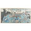 Image 1 : Japanese triptych woodblock print, Kunisada