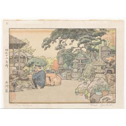 Toshi Yoshida- Stone Lanterns