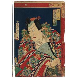 Original Kunichika (1835 - 1900) Japanese Woodblock Pri