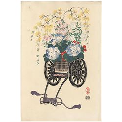 Kin-u Takeshita (active circa 1930s - 1950s)- Flowers