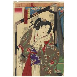 Original Meiji era Japanese Woodblock Print