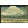 Image 1 : HIROSHIGE (1797-1858) JAPANESE WOODLBOCK PRINT- MOUNT FUGI