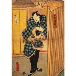 KUNISADA - JAPANESE WOODBLOCK PRINT (ACTOR)