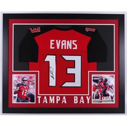 Mike Evans Signed Tampa Bay Buccaneers 35x43 Custom Framed Jersey (JSA COA)