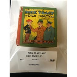 DICK TRACY & DICK TRACY JR. (THE BIG LITTLE BOOK) 1933 **1ST PRINTING**