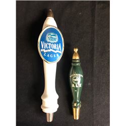 BEER TAP HANDLES LOT (VICTORIA LAGER, WEINHARD'S ALE)