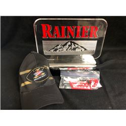 RANIER/ MILLER GENUINE DRAFT BEER COLLECTIBLES LOT