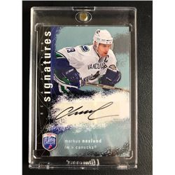 BE A PLAYER SIGNATURES MARKUS NASLUND SIGNED HOCKEY CARD