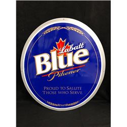 LABATT BLUE TIN BEER SIGN