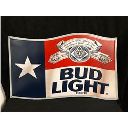 BUD LIGHT TIN BEER SIGN