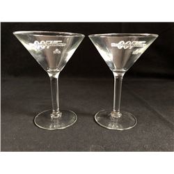 Two RARE “007 Tomorrow Never Dies” Martini Glasses