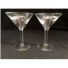 Image 1 : Two RARE “007 Tomorrow Never Dies” Martini Glasses