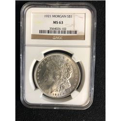 1921 MORGAN S$1 MS 63 (ENCAPSULATED)