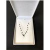 Image 1 : ROUND SPHERE 4mm TOP BLACK SPNEL 925 STERLING SILVER NECKLACE (17")