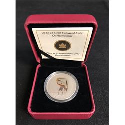 2013 - 25 CENT PREHISTORIC CREATURES COLOURIZED COIN (ROYAL CANADIAN MINT)