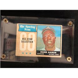 1968 Topps #370 The Sporting News Hank Aaron