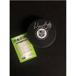 WAYNE GRETZKY SIGNED L.A KINGS HOCKEY PUCK (IN THE ZONE AUTHENTICS)