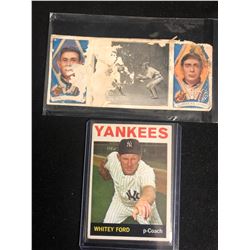 1964 TOPPS #380 WHITEY FORD + HASSAN BASEBALL CARDS