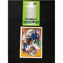 JOE NAMATH SIGNED UPPER DECK FOOTBALL HEROES TRADING CARD (MINT CONDITION)