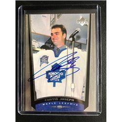 CURTIS JOSEPH SIGNED UPPER DECK HOCKEY CARD