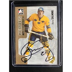 BORJE SALMING SIGNED IN THE GAME HEROES AND PROSPECTS HOCKEY CARD