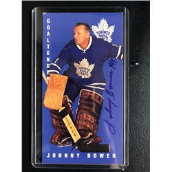 JOHNNY BOWER SIGNED TALL BOY HOCKEY CARD