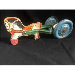 VINTAGE HORSE PULL TOY