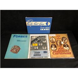 VINTAGE BASEBALL SOUVENIR BOOKS LOT