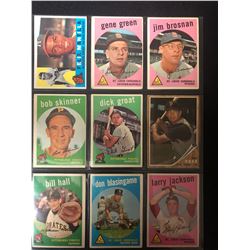 1959 TOPPS BASEBALL CARD LOT