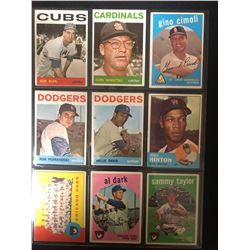 1950-60's BASEBALL CARD LOT