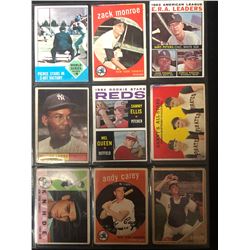 VINTAGE BASEBALL CARD LOT