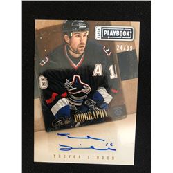 2013014 PANINI PLAYBOOK #AU-TL TREVOR LINDEN AUTO HOCKEY CARD (24/99)