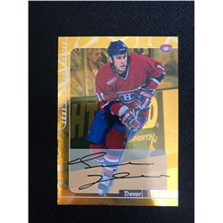 2000 IN THE GAME #127 TREVOR LINDEN AUTOGRAPHED HOCKEY CARD