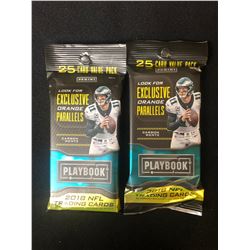 2018 NFL FOOTBALL PLAYBOOK CARD PACKS LOT (25 CARD VALUE PACKS)