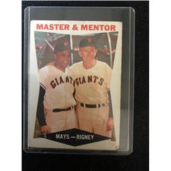 1960 Topps #7 Master and Mentor Willie Mays Bill Rigney