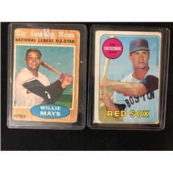 VINTAGE BASEBALL CARD LOT (YASTRZEMSKI/ MAYS)