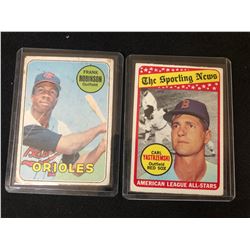 VINTAGE BASEBALL CARD LOT (ROBINSON/ YASTRZEMSKI)