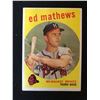Image 1 : 1959 Topps Baseball #450 Ed Mathews