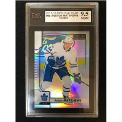 2017-18 OPC PLATINUM #25 AUSTON MATTHEWS RAINBOW (9.5 NGM)
