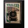 Image 1 : BOBBY HULL SIGNED VINTAGE WHALERS HOCKEY CARD