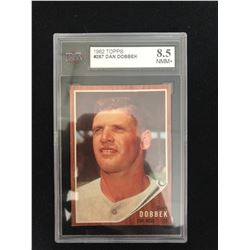 1962 TOPPS #267 DAN DOBBEK (8.5 NMM+)