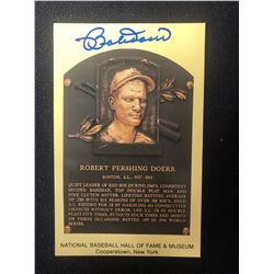 BOB DOER SIGNED BASEBALL CARD